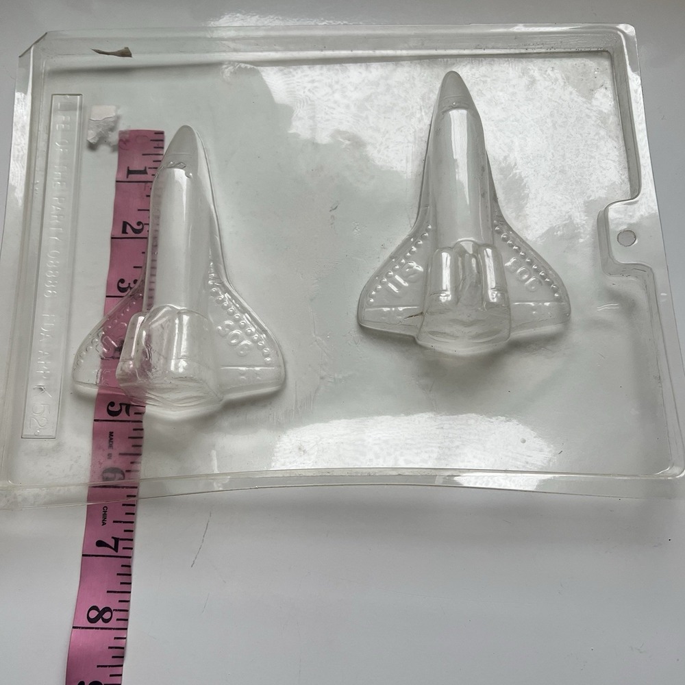 Lot of 5 Vintage Candy Molds-Space Shuttle, Pretzels,Peanuts,Coins&Spring Shapes